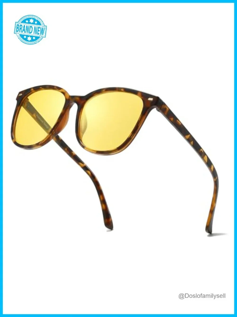 Polarized Night Driving Glasses for Women, Anti-Glare Yellow Lens